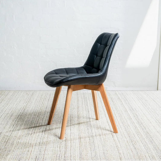 Forest Eco Leather Dining Chair Natural Oak
