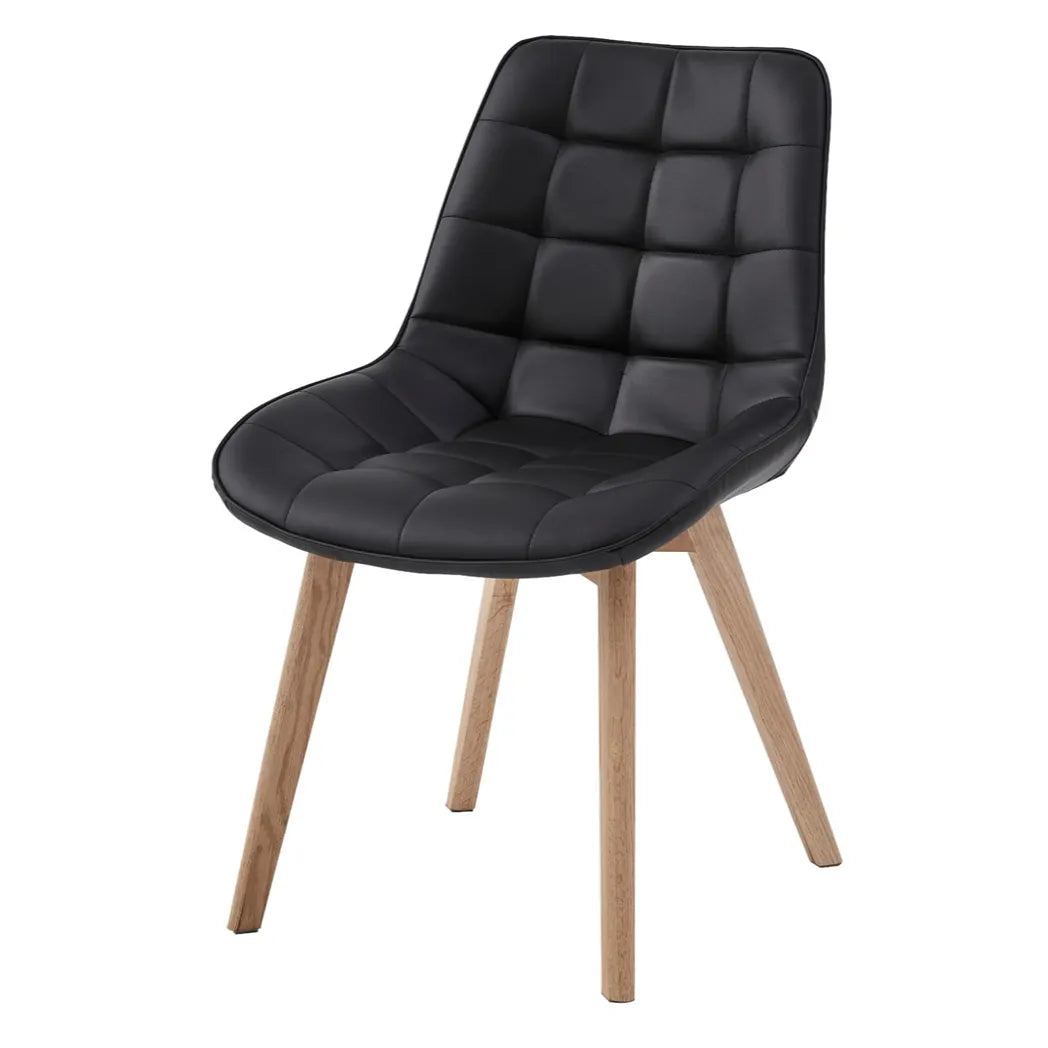 Forest Eco Leather Dining Chair Natural Oak