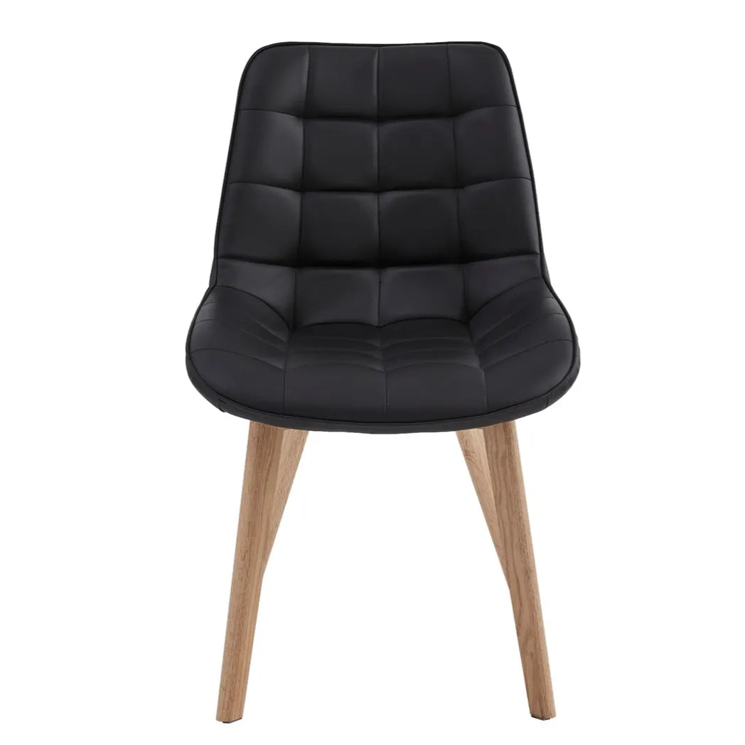 Forest Eco Leather Dining Chair Natural Oak