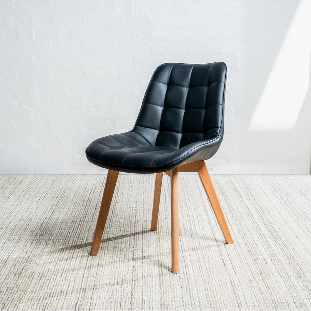 Forest Eco Leather Dining Chair Natural Oak