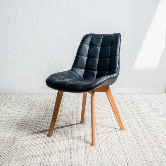 Forest Eco Leather Dining Chair Natural Oak