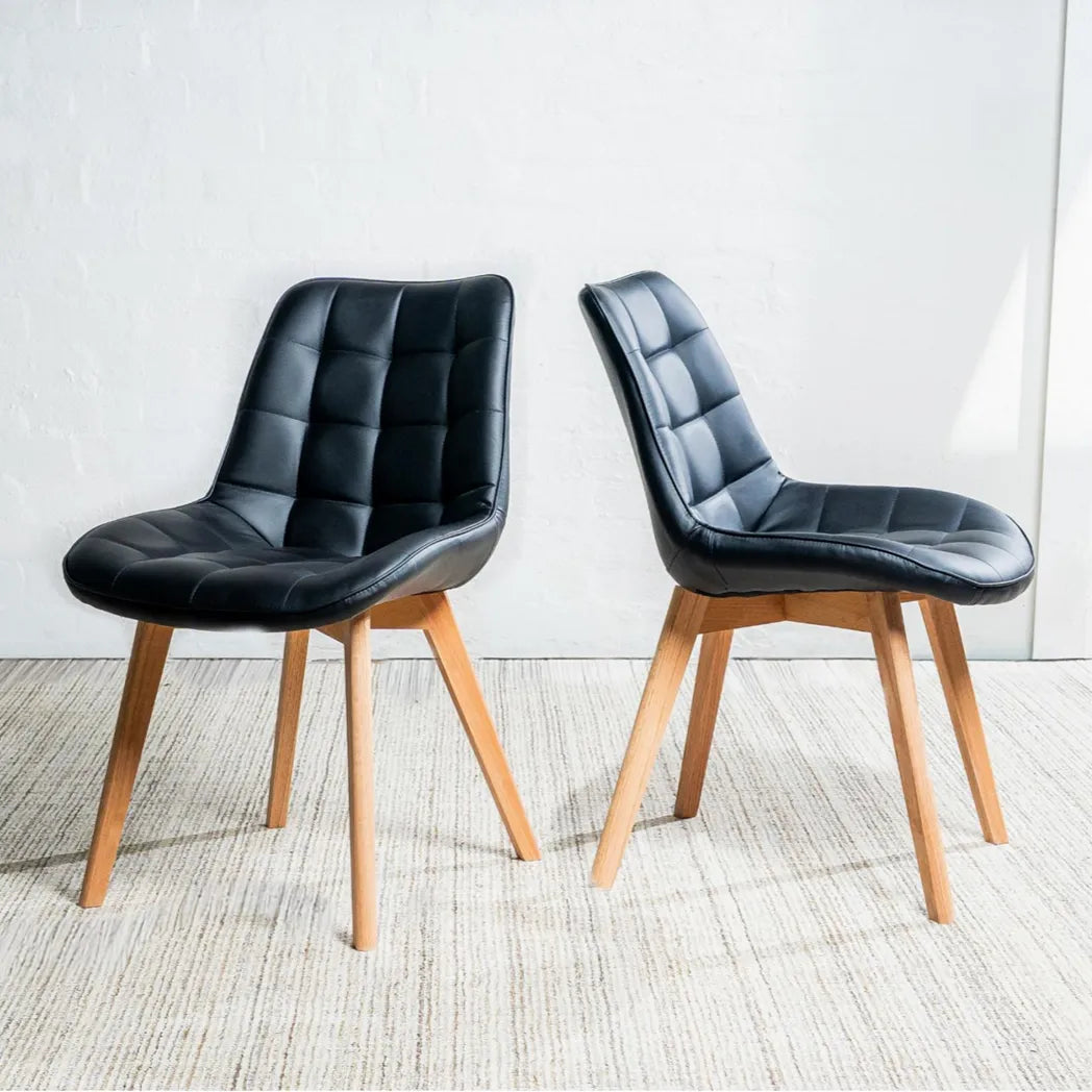 Forest Eco Leather Dining Chair Natural Oak