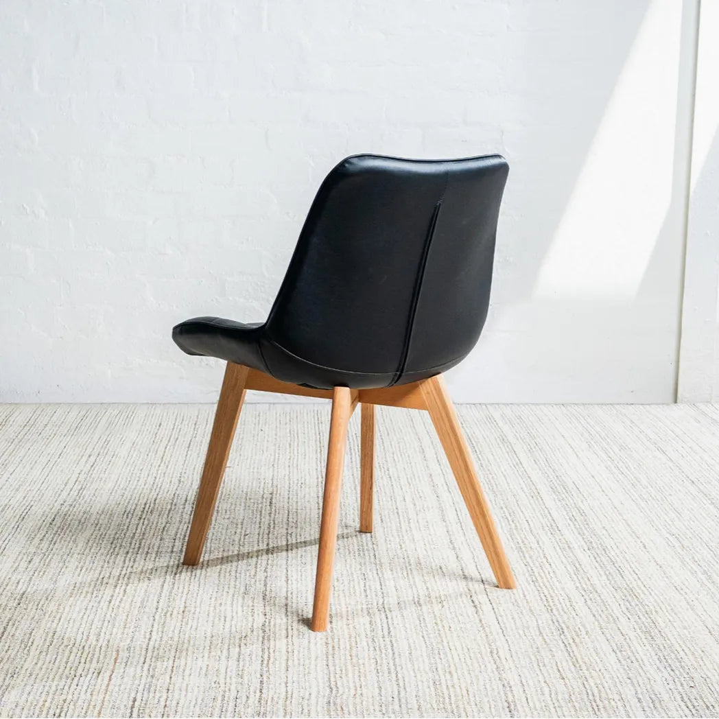 Forest Eco Leather Dining Chair Natural Oak