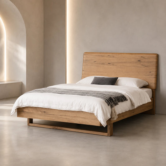 Galway Australian Marri Timber Bed Frame - QUEEN