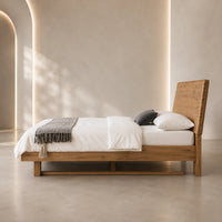 Galway Australian Marri Timber Bed Frame Natural