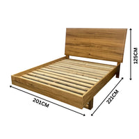 Galway Australian Marri Timber Bed Frame Natural