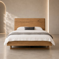 Galway Australian Marri Timber Bed Frame Natural