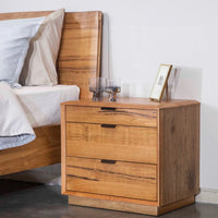 Galway 3 Drawer Australian Marri Timber Bedside Table