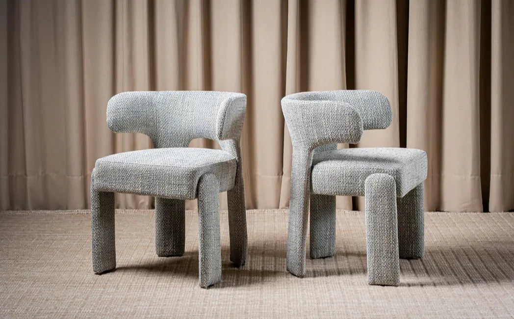 Geneva Textured Fabric Dining Chair