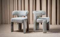 Geneva Textured Fabric Dining Chair