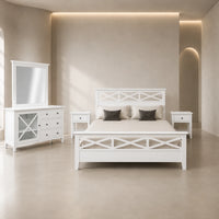 Hampton Timber Bed Frame White