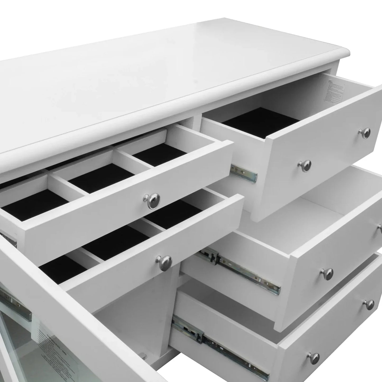 Hamton Timber Dresser with Mirror White