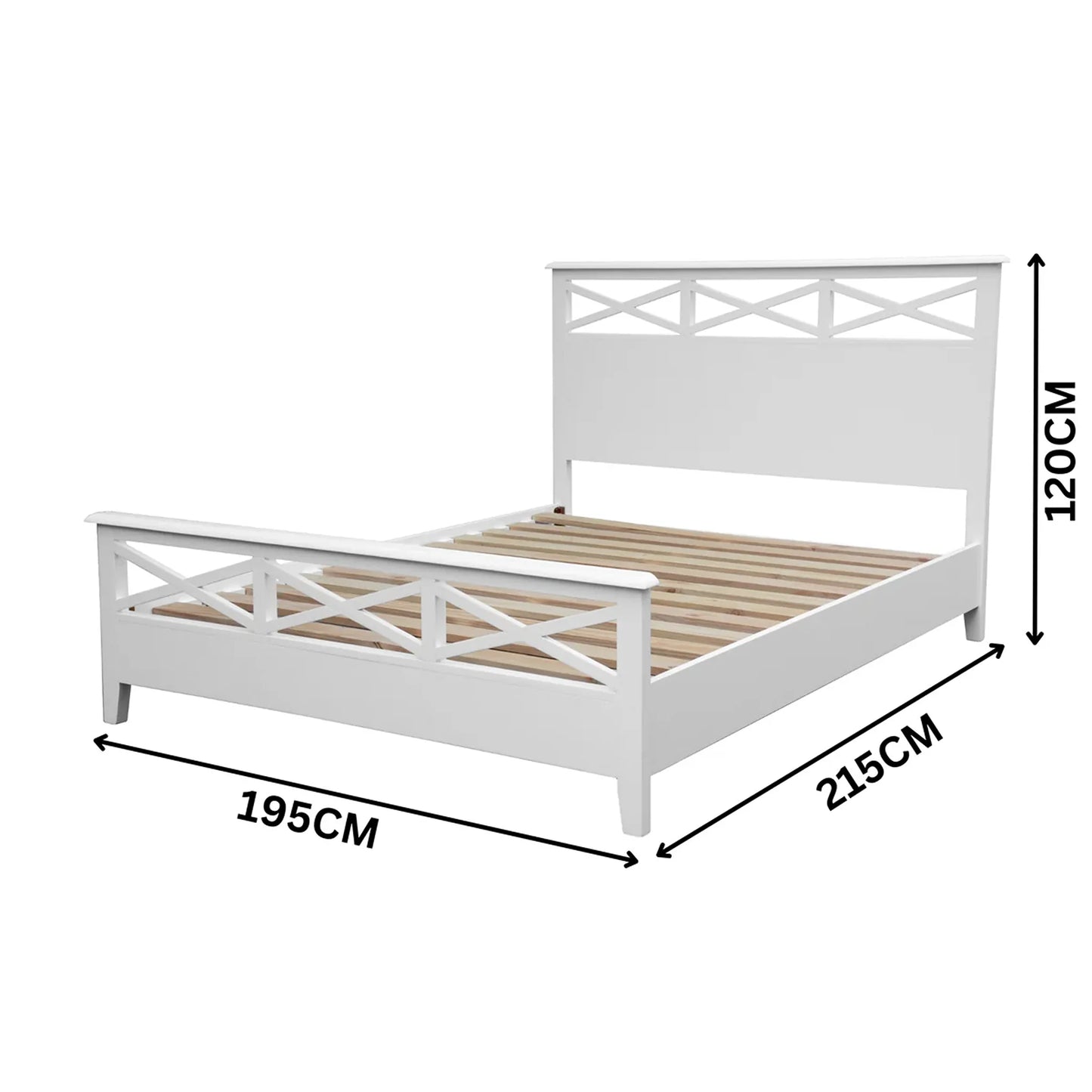 Hampton Timber Bed Frame White