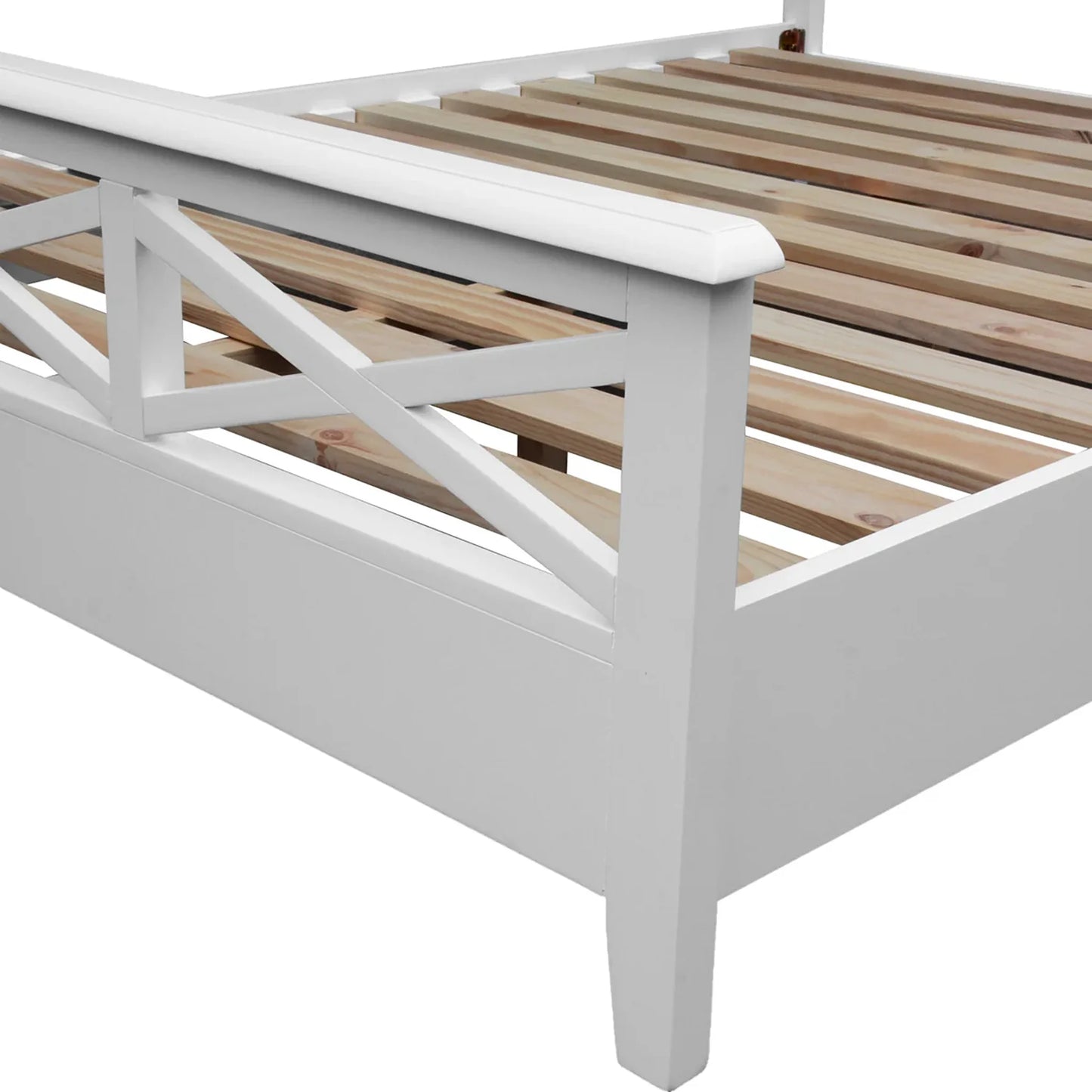 Hampton Timber Bed Frame White