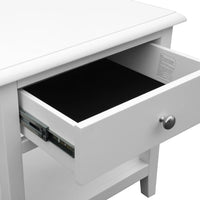 Hampton White Timber Bedside Table