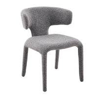 Haven Bouclé Dining Chair in Mocha