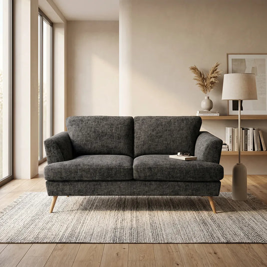Heidi 2 Seater Sofa in Charcoal