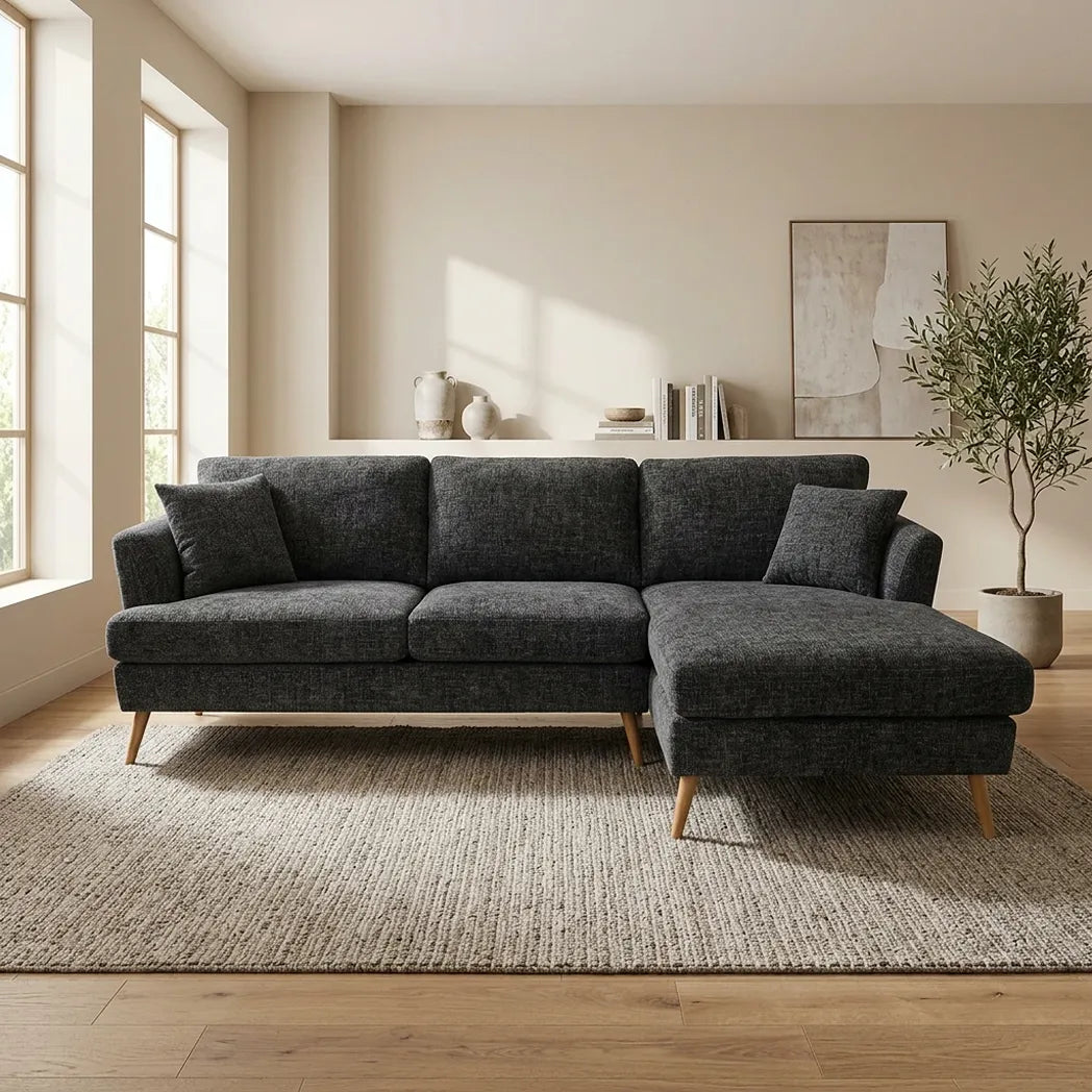 Heidi 3 Seater with Chaise Sofa