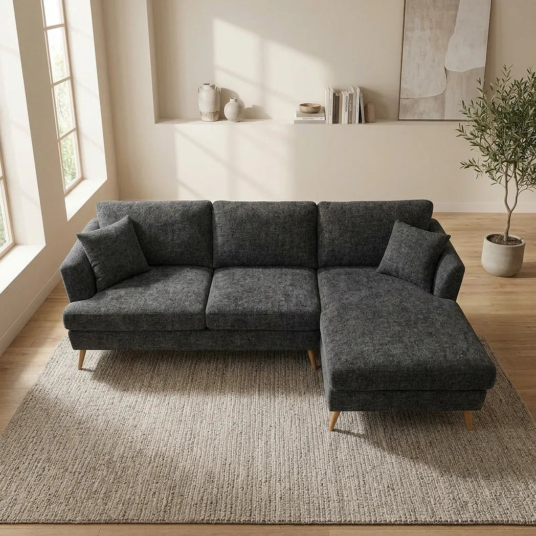 Heidi 3 Seater with Chaise Sofa