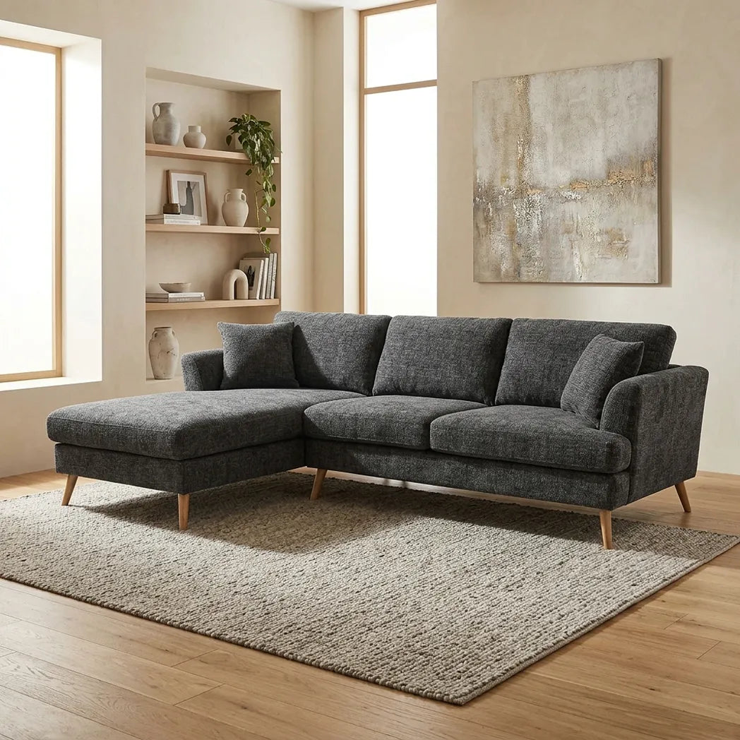 Heidi 3 Seater with Chaise Sofa