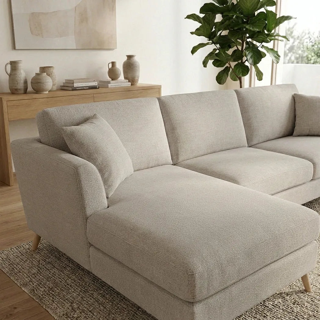 Heidi 3 Seater with Chaise Sofa