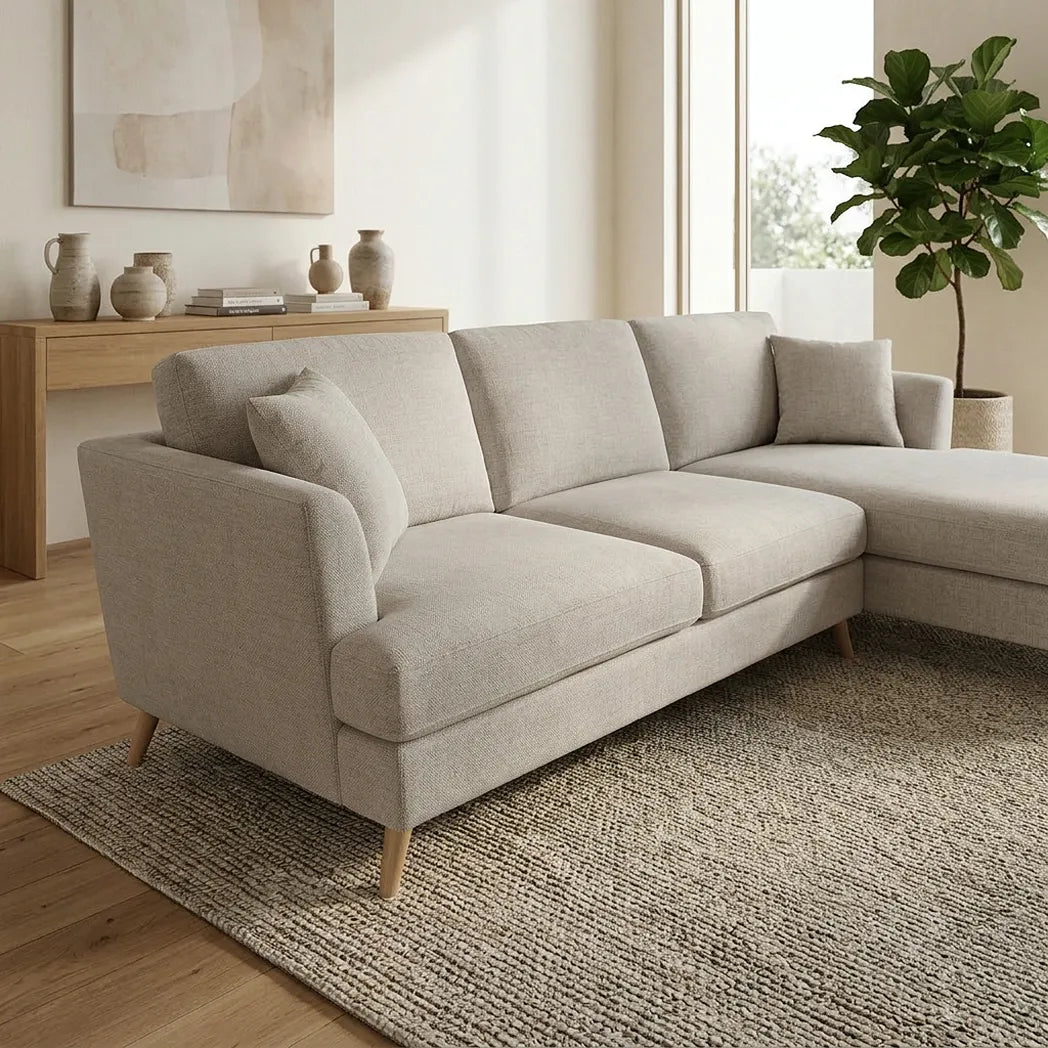 Heidi 3 Seater with Chaise Sofa