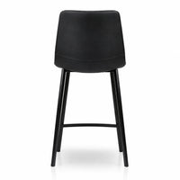 Hugo Diamond-Stitched Eco Leather Bar Stool