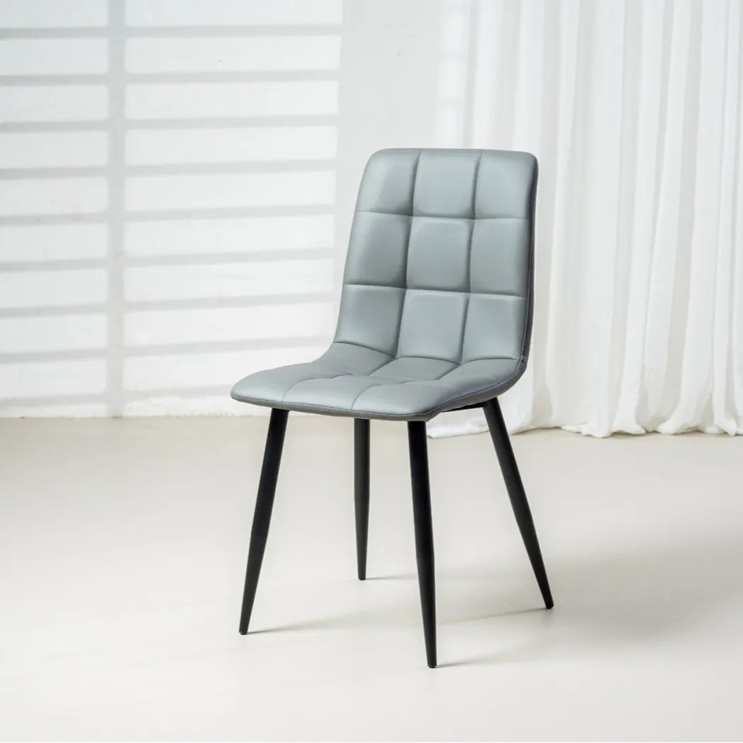 Jack Eco Leather Dining Chair in Grey