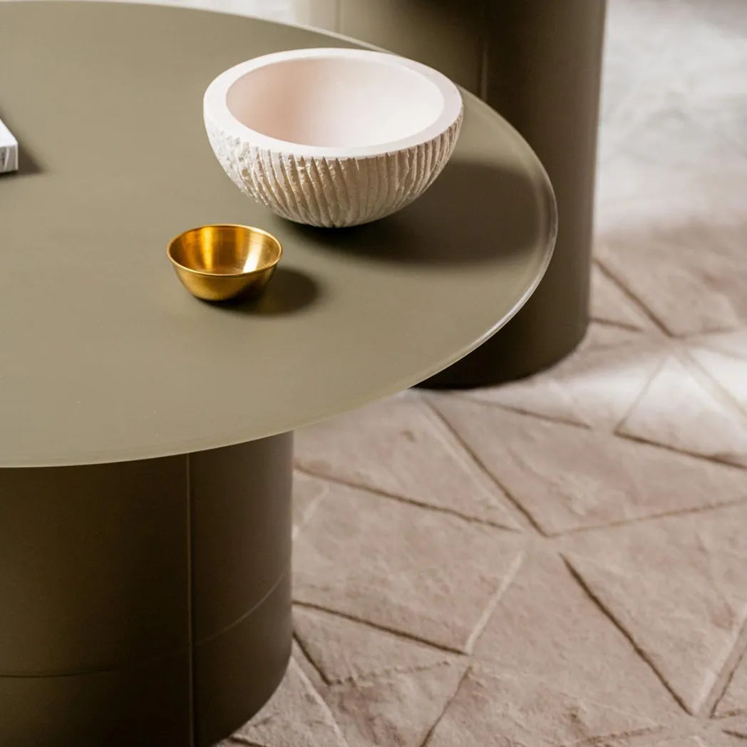 Jaffa 80cm Round Tempered Glass Coffee Table