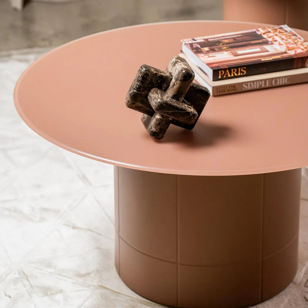 Jaffa 80cm Round Tempered Glass Coffee Table
