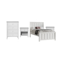 Jesse White 1 Drawer Bedside Table with Shelf