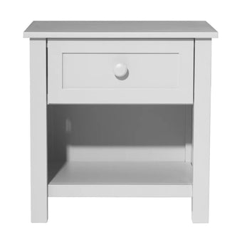 compare product Jesse White 1 Drawer Bedside Table with Shelf