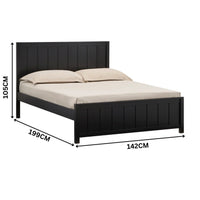 Jesse Timber Bed Frame Black