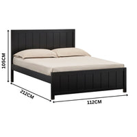Jesse Timber Bed Frame Black
