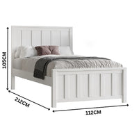 Jesse Timber Bed Frame White
