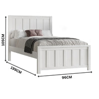 Jesse Timber Bed Frame White
