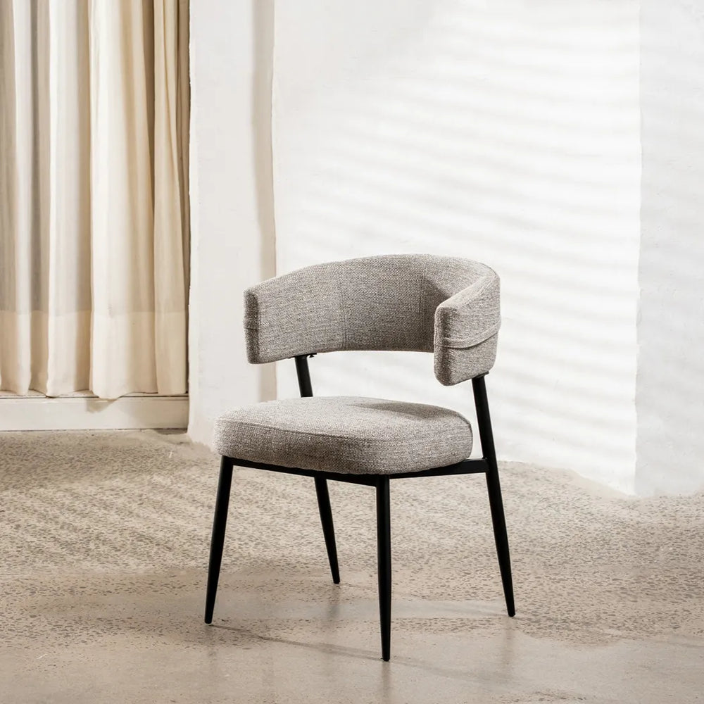 Laurance Textured Fabric Dining Chair