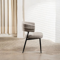 Laurance Textured Fabric Dining Chair