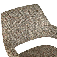 Leto Tweed Swivel Dining Chair
