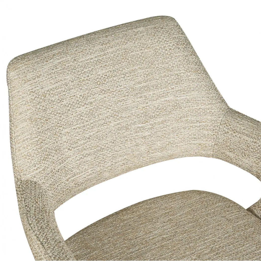 Leto Tweed Swivel Dining Chair