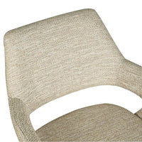 Leto Tweed Swivel Dining Chair