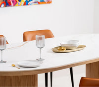 Lucerne Ceramic Dining Table - Natural