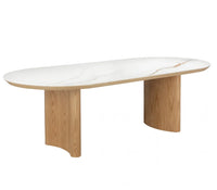 Lucerne Ceramic Dining Table - Natural