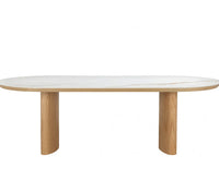 Lucerne Ceramic Dining Table - Natural