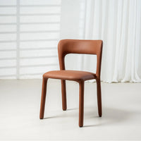 Madrid Eco Leather Dining Chair in Tan