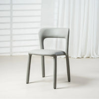Madrid Eco Leather Dining Chair in Grey
