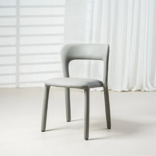 Madrid Eco Leather Dining Chair in Grey
