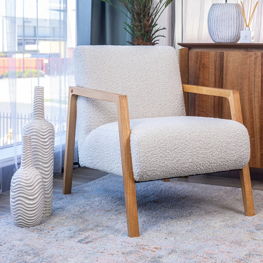 Mason Fabric Armchair in Beige