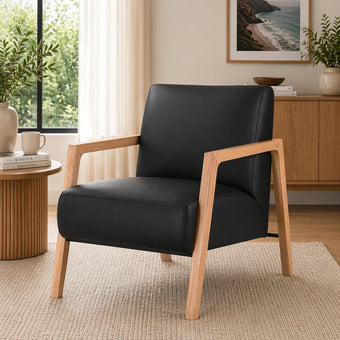 compare product Mason Genuine Leather Armchair