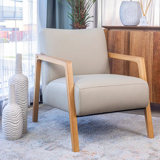 Mason Genuine Leather Armchair